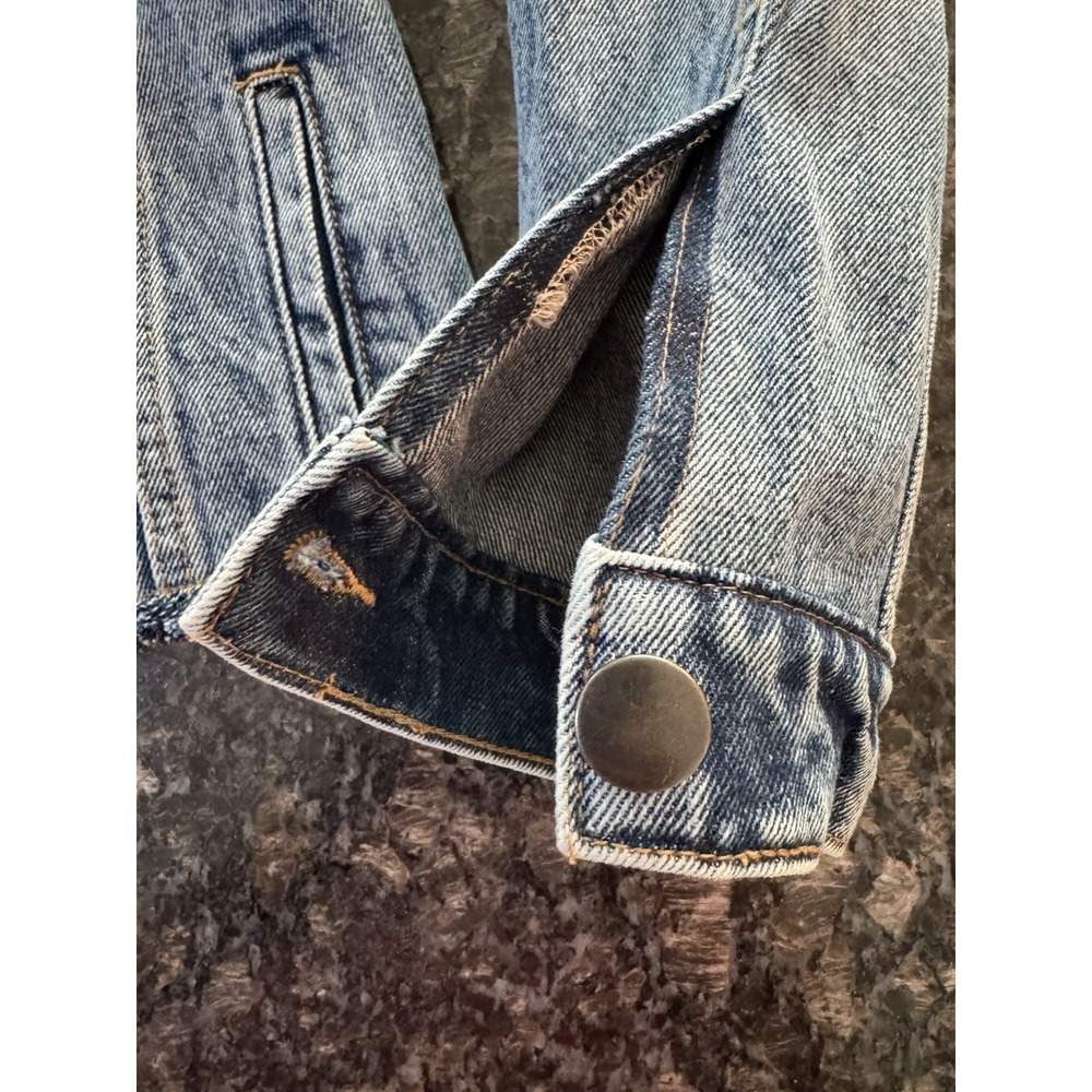 GOLDEN BEE DENIM JACKET. Pre Loved Size Small Denim. - Picture 7 of 12